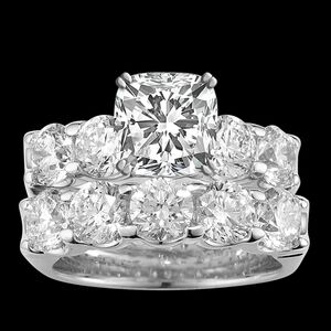 Diamond Set 3 Ct 14k Cushion Cut - Natural Diamonds